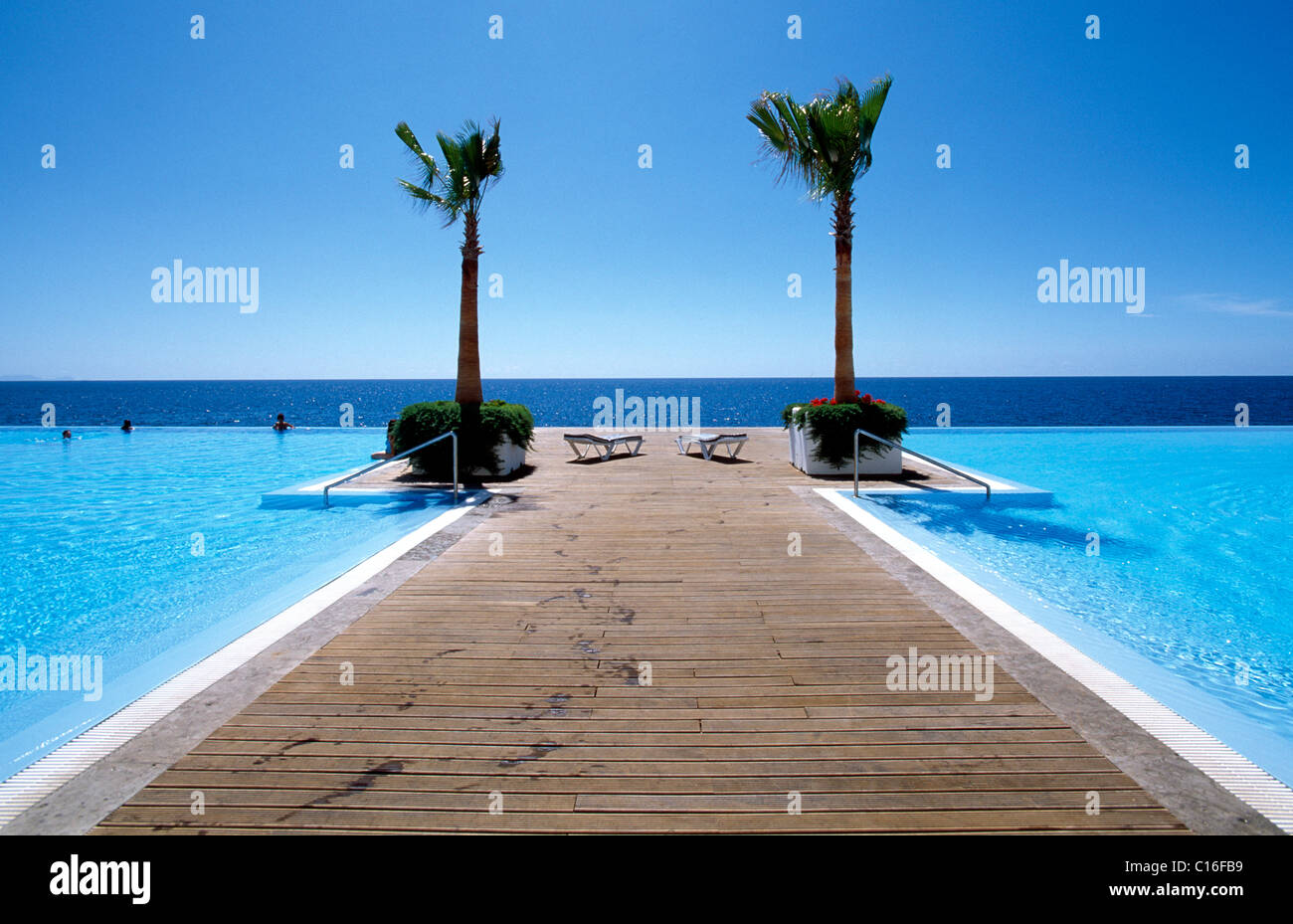 CS Atlantic Hotel Schwimmbad, Funchal, Madeira, Portugal, Europa Stockfoto