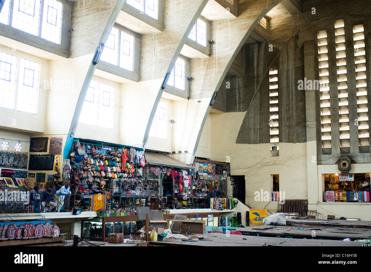 Stadtmarkt Handwerk Ständen Nairobi Kenia Stockfoto