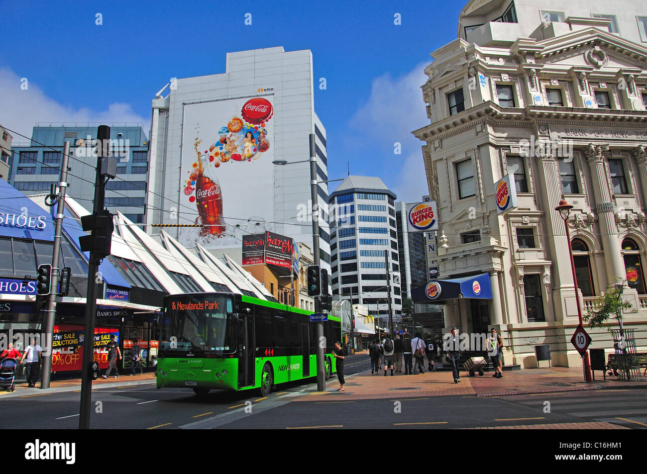 Region Manieren Street, Wellington, Wellington, Nordinsel, Neuseeland Stockfoto
