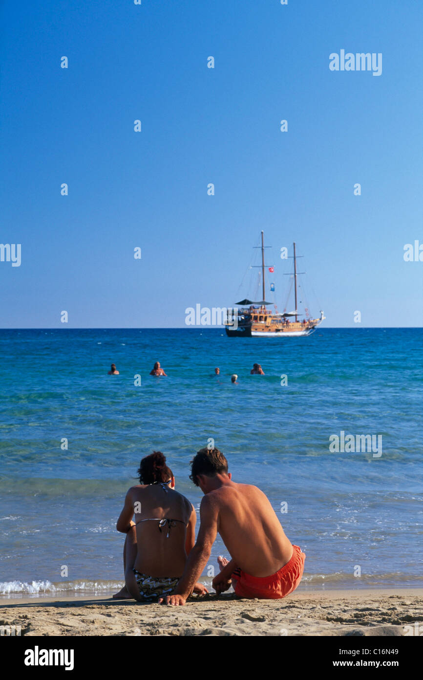 Side Beach, türkische Riviera, Türkei, Eurasien Stockfoto