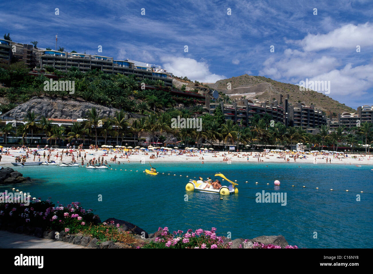 Anfi Beach, Arguineguin, Gran Canaria, Kanarische Inseln, Spanien, Europa  Stockfotografie - Alamy