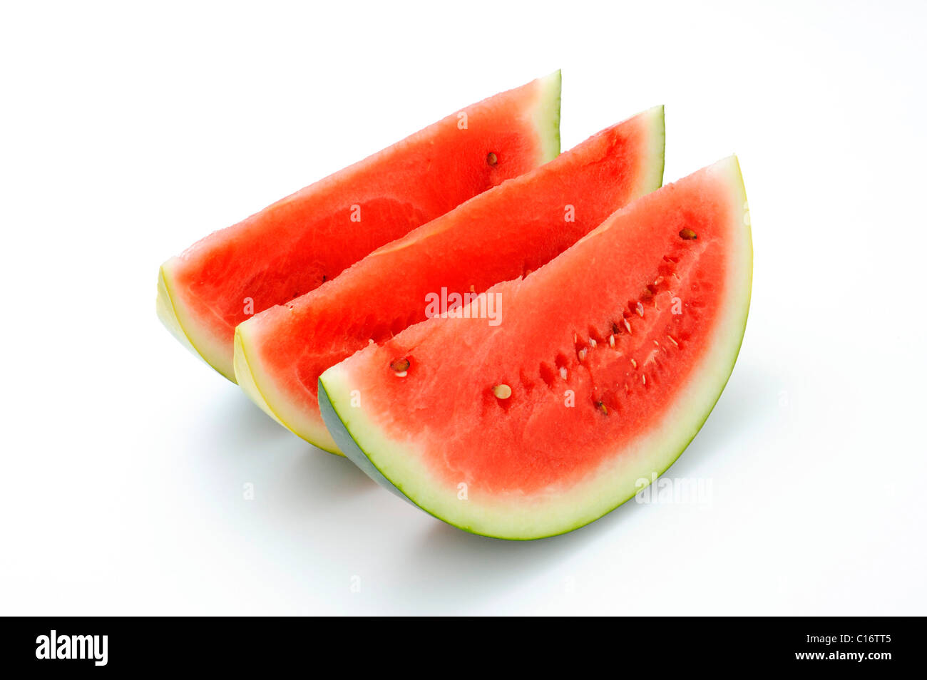 Wassermelone in Scheiben geschnitten Stockfoto