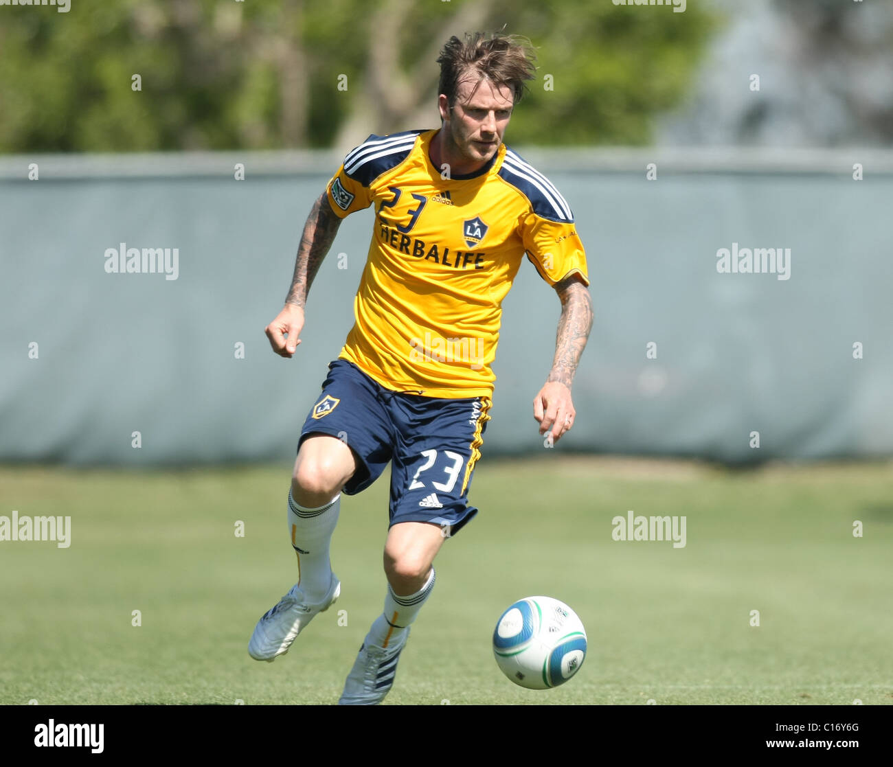 DAVID BECKHAM LA GALAXY V UCLA Vorsaison Spiel CARSON LOS ANGELES Kalifornien USA 9. März 2011 Stockfoto