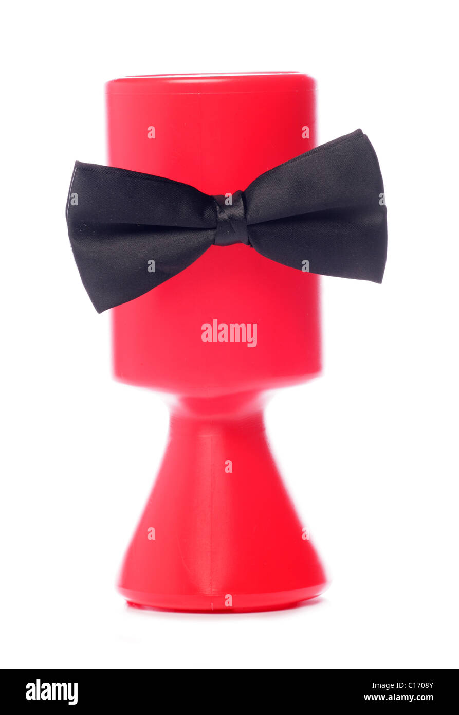 Schwarze Fliege wohltätige Spende Studio Ausschnitt Stockfoto