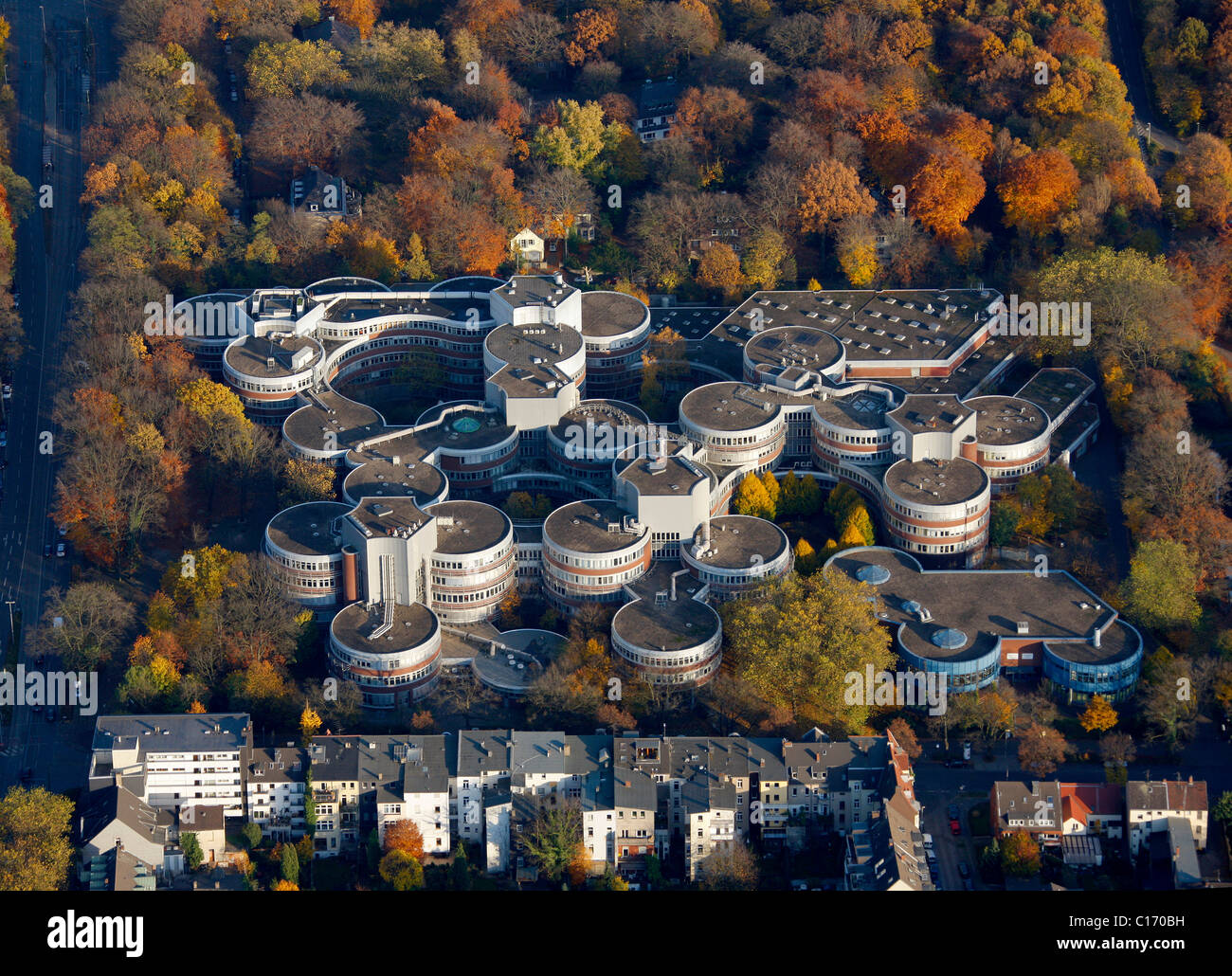 Luftbild, Universität Duisburg/Essen, Campus Duisburg, Ruhr und Umgebung, Nordrhein-Westfalen, Deutschland, Europa Stockfoto