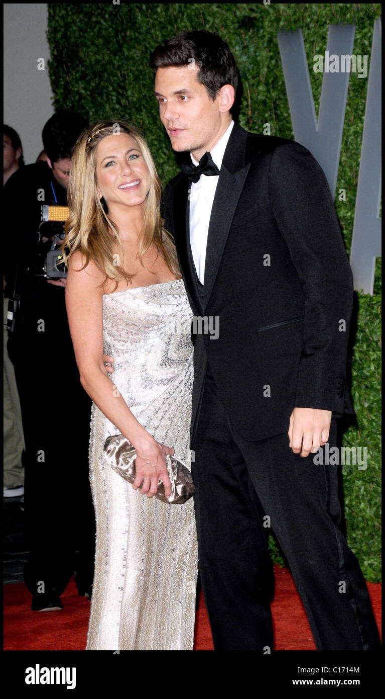 Jennifer Aniston und John Mayer die 81st Annual Academy Awards (Oscars) - Vanity Fair Party Hollywood, Kalifornien - 22.02.09 Stockfoto