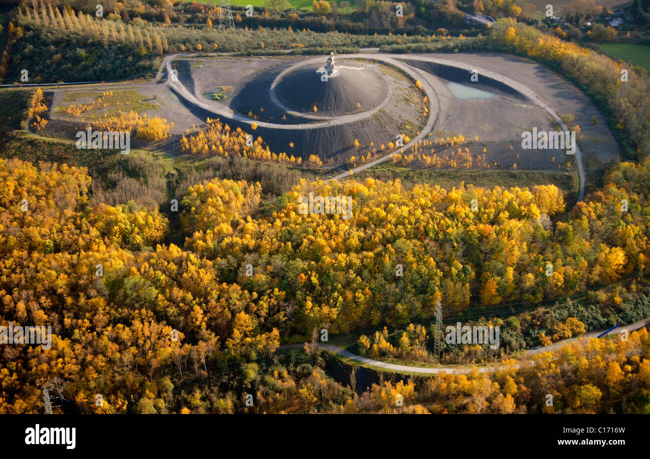 Antenne-Bild, Gelsenkirchen verklagt Abfall Dump, Himmelstreppe, Treppen, Rheinelbe Dump, Internationale Bauausstellung Stockfoto