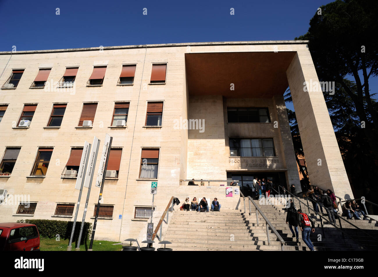 Italien, Rom, la Sapienza Universität, Facoltà di Lettere e filosofia Stockfoto