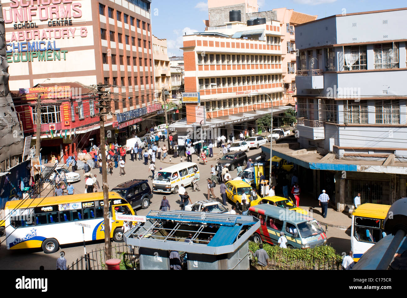 Latema Straßenszene in der Nähe von River Road Nairobi Kenia Stockfoto