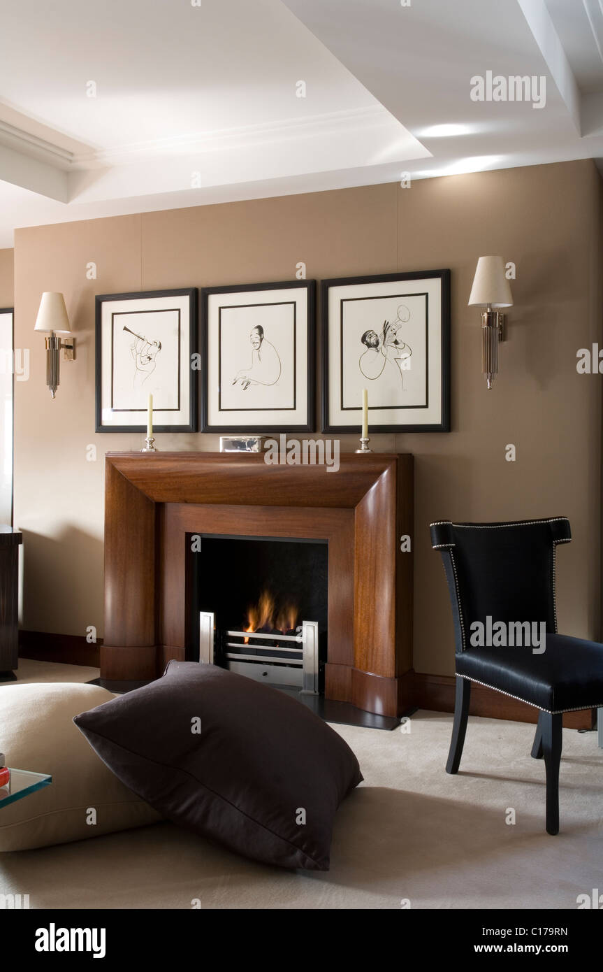 Kleine Ferienwohnung in London entworfen von Graham Green Stockfoto Kleine Ferienwohnung in London entworfen von Graham Green Stockfoto