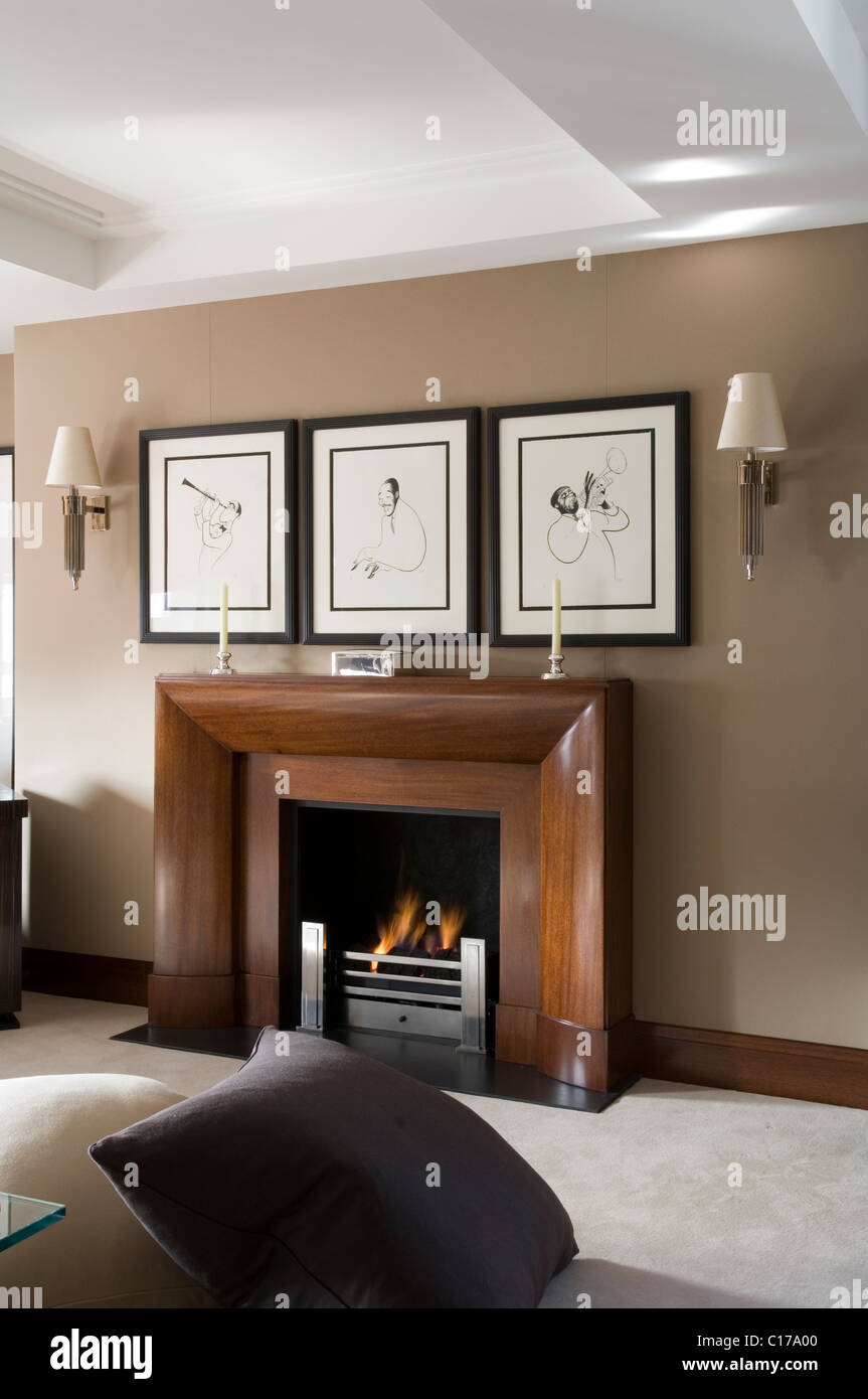 Kleine Ferienwohnung in London entworfen von Graham Green Stockfoto Kleine Ferienwohnung in London entworfen von Graham Green Stockfoto