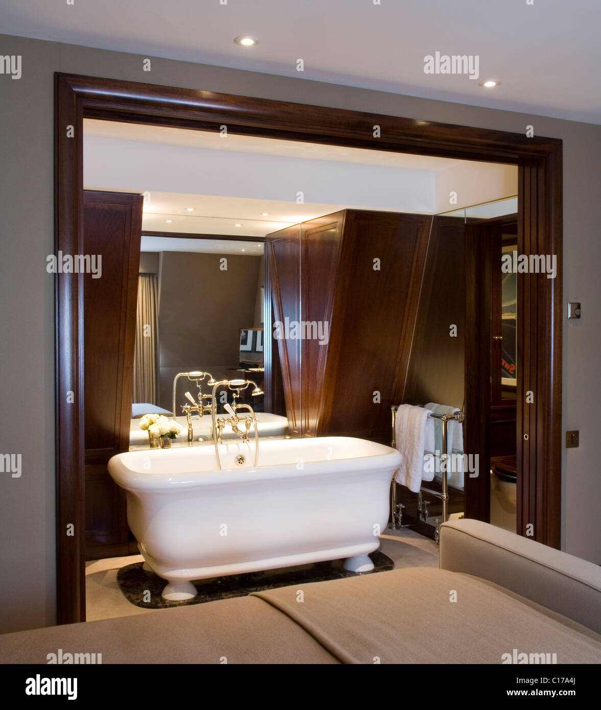 Kleine Ferienwohnung in London entworfen von Graham Green Stockfoto Kleine Ferienwohnung in London entworfen von Graham Green Stockfoto