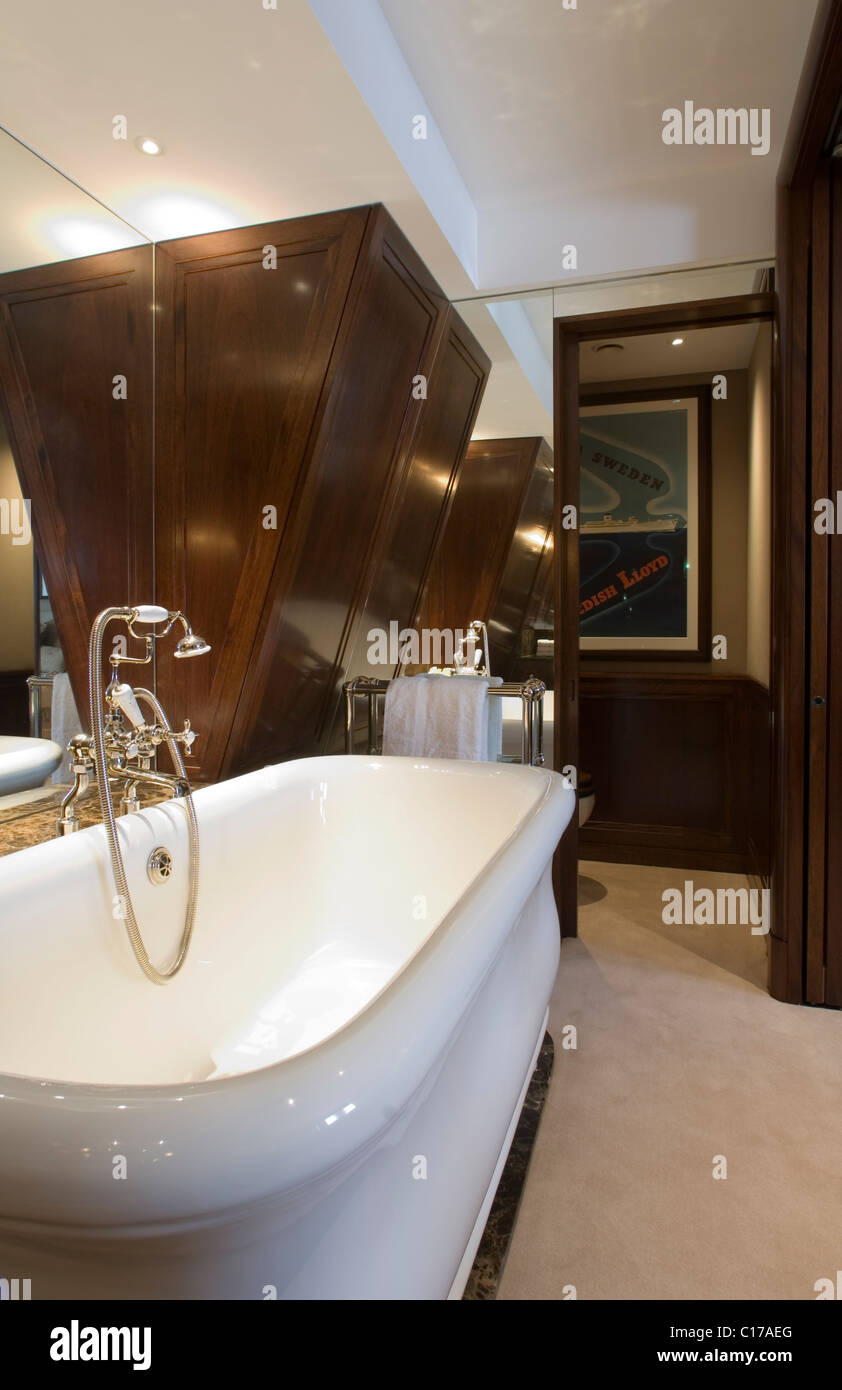 Kleine Ferienwohnung in London entworfen von Graham Green Stockfoto Kleine Ferienwohnung in London entworfen von Graham Green Stockfoto