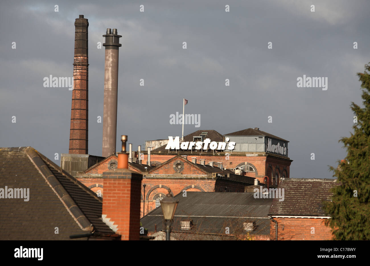 Marstons Brauerei Burton Upon Trent Stockfoto