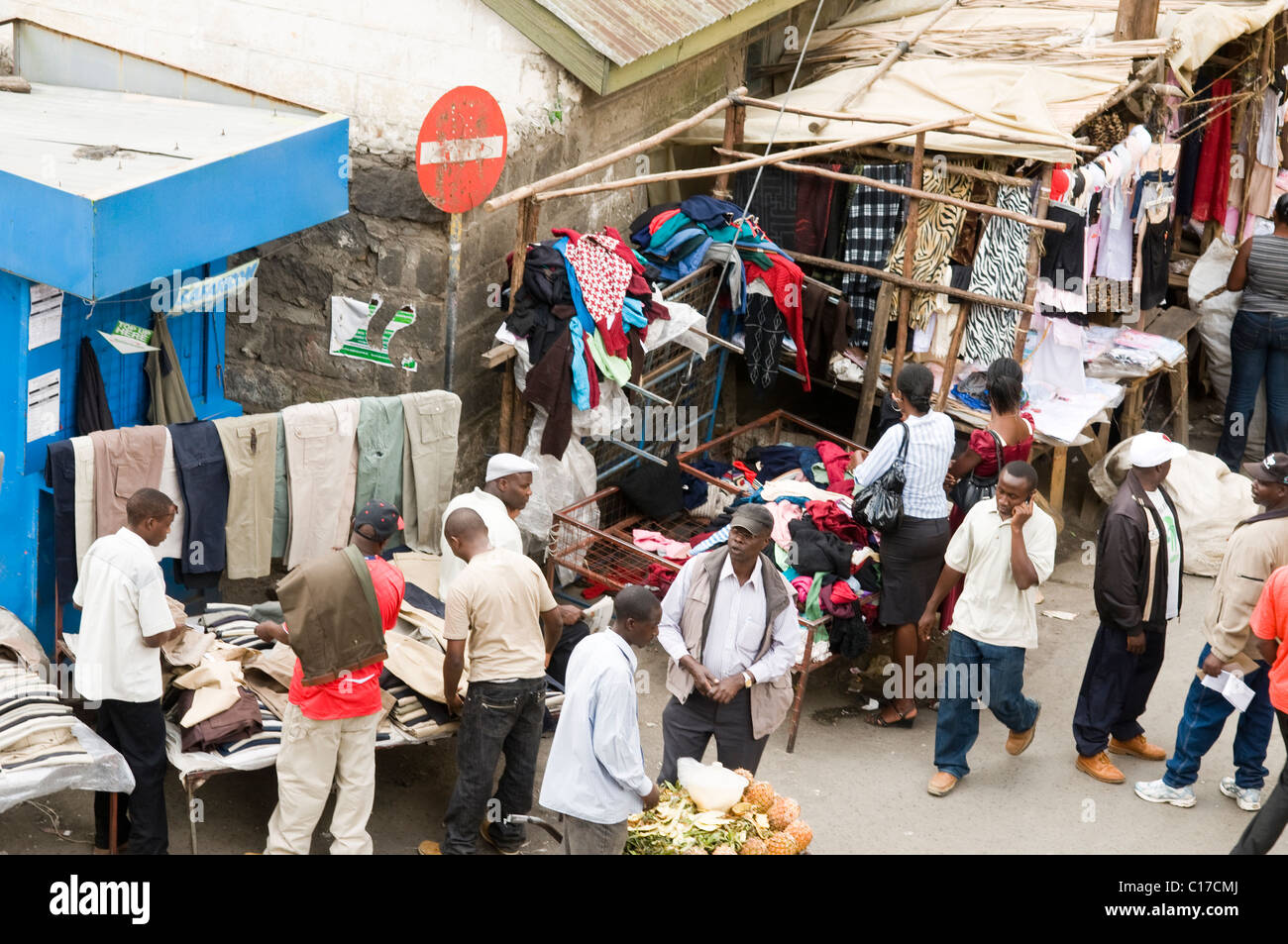 Straßenszene, Nakuru, Kenia Stockfoto