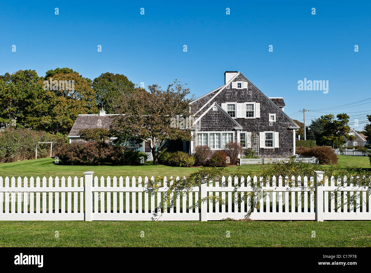 Traditional Cape Cod Stil Haus, Dennisport, Cape Cod, MA, Massachusetts Stockfoto