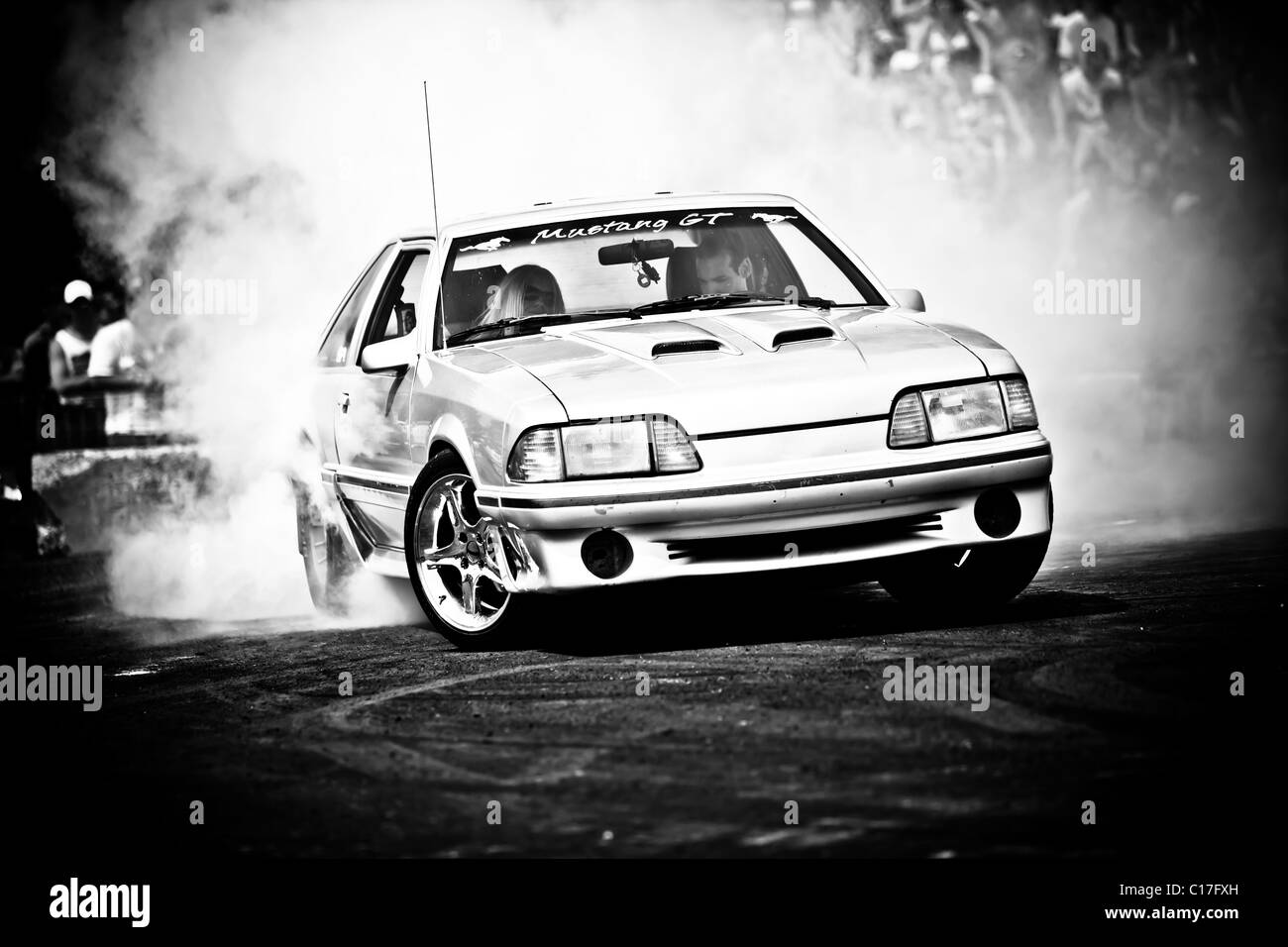 Burnout Autofestival, St-Cyprien Stockfoto