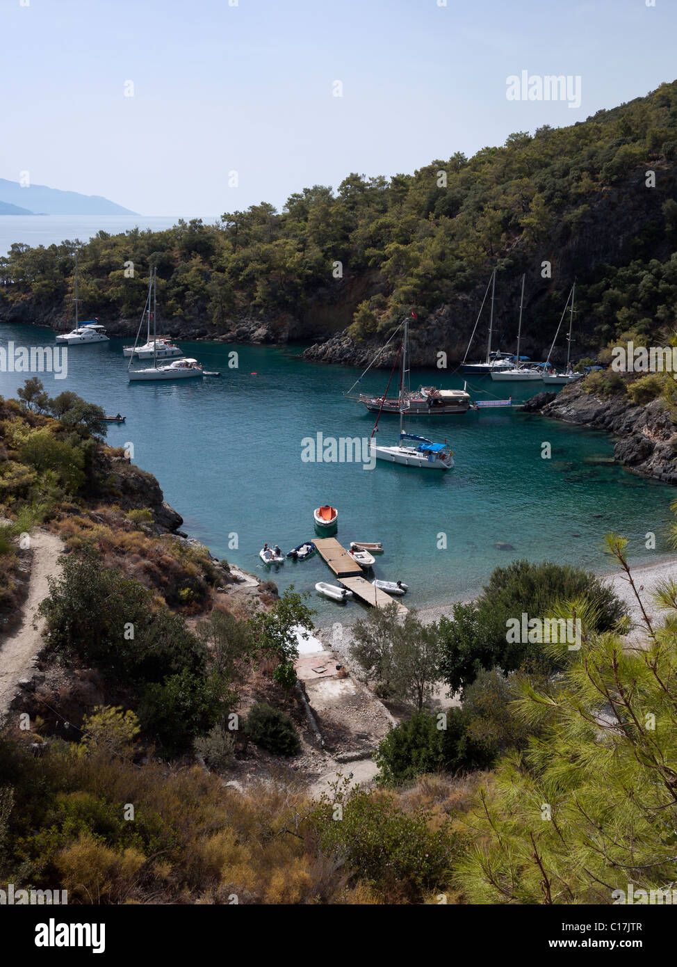 Kaltwasser-Bucht an der Lykischen Küste Türkei Stockfoto