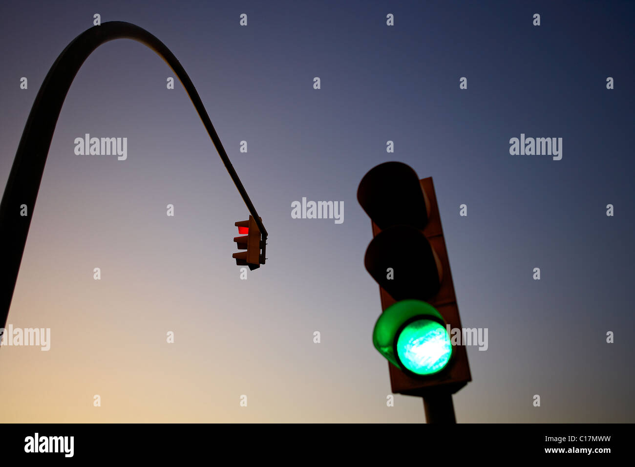 Ampel-Spanien. Stockfoto