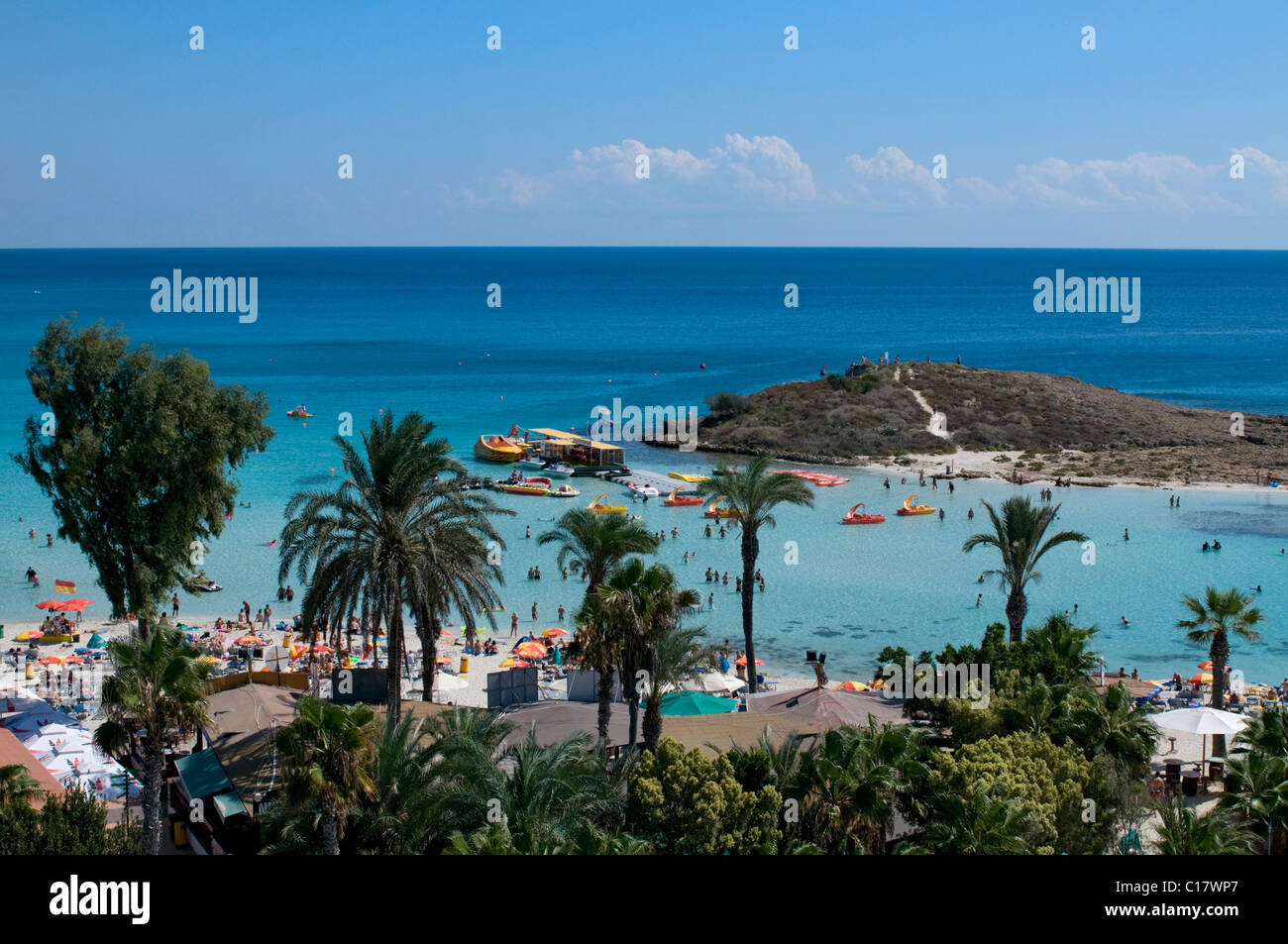 Nissi Beach, Ayia Napa, Zypern Stockfoto