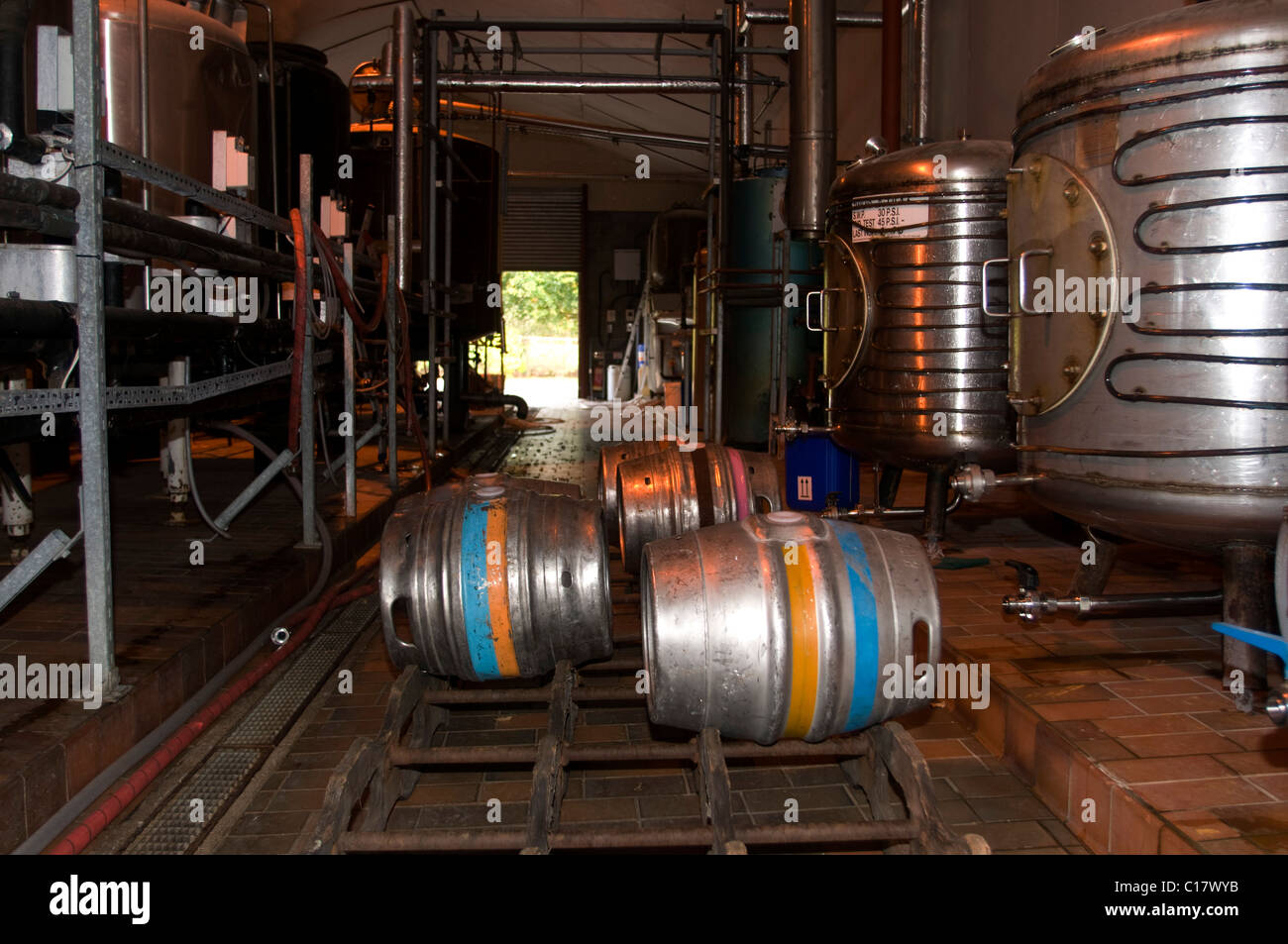 Whitstable Brauerei, Bierherstellung für Brauerei Stockfoto