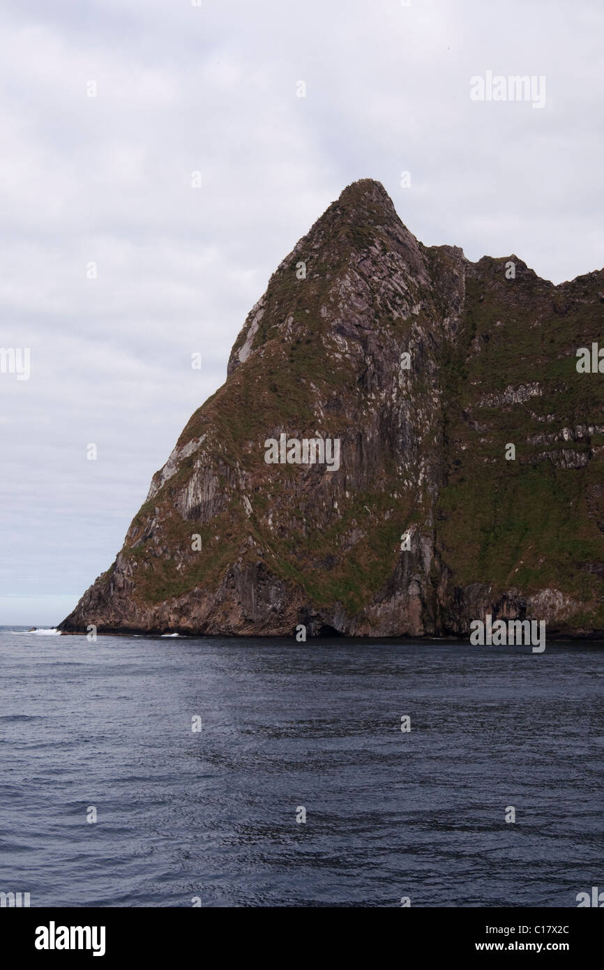 Unzugänglichen Insel. Seltene ungewöhnliche Bild. Inselgruppe Tristan Da Cunha, Süd-Atlantik. Stockfoto