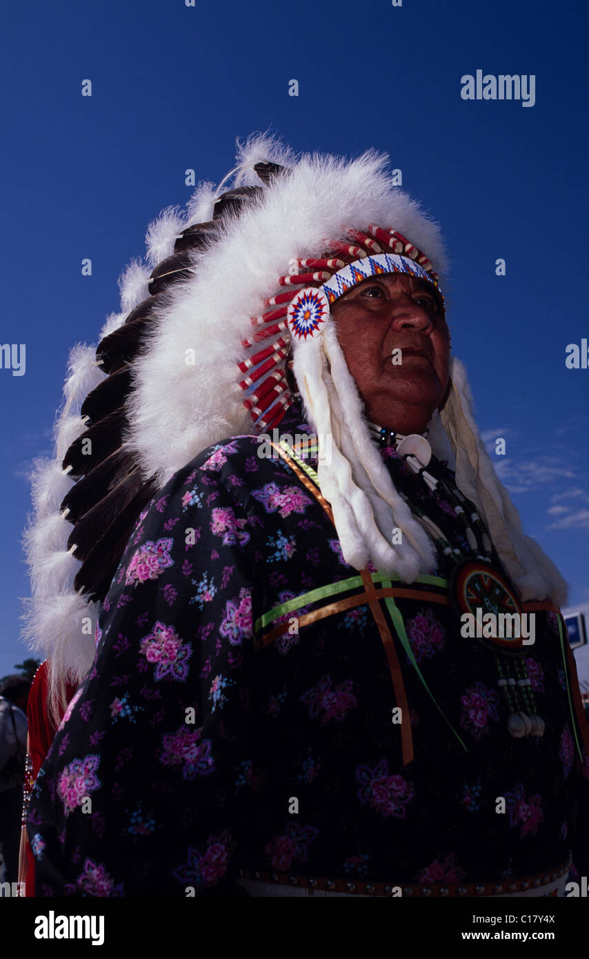 Vereinigte Staaten, New-Mexico, Gallup, indische Zeremonie, Kiowa-Indianer Stockfoto