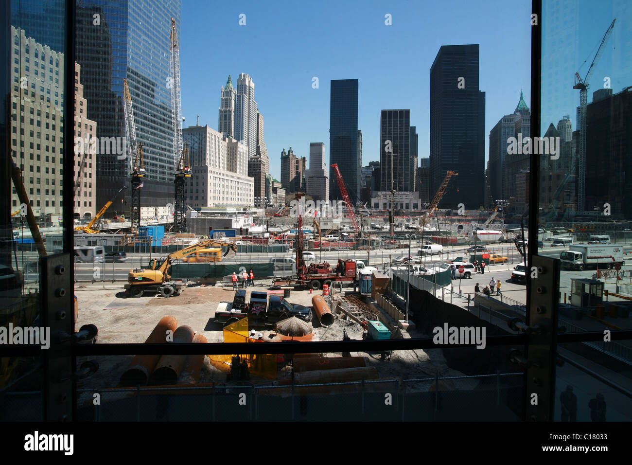 Ground Zero, finanzieller Bezirk, Manhattan, New York City, USA Stockfoto