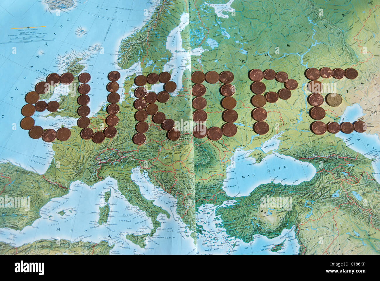 Währung-Trend und Geldmärkten. Konzeptbild Stockfoto