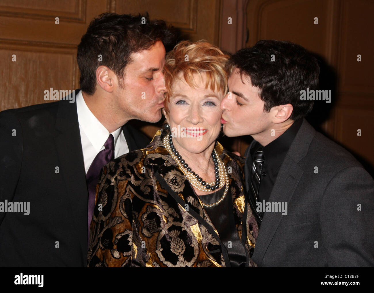 Christian LeBlanc, Jeanne Cooper & David Lago AFTRA Medien und Unterhaltung Exzellenz im Biltmore Hotel Los Angeles Stockfoto