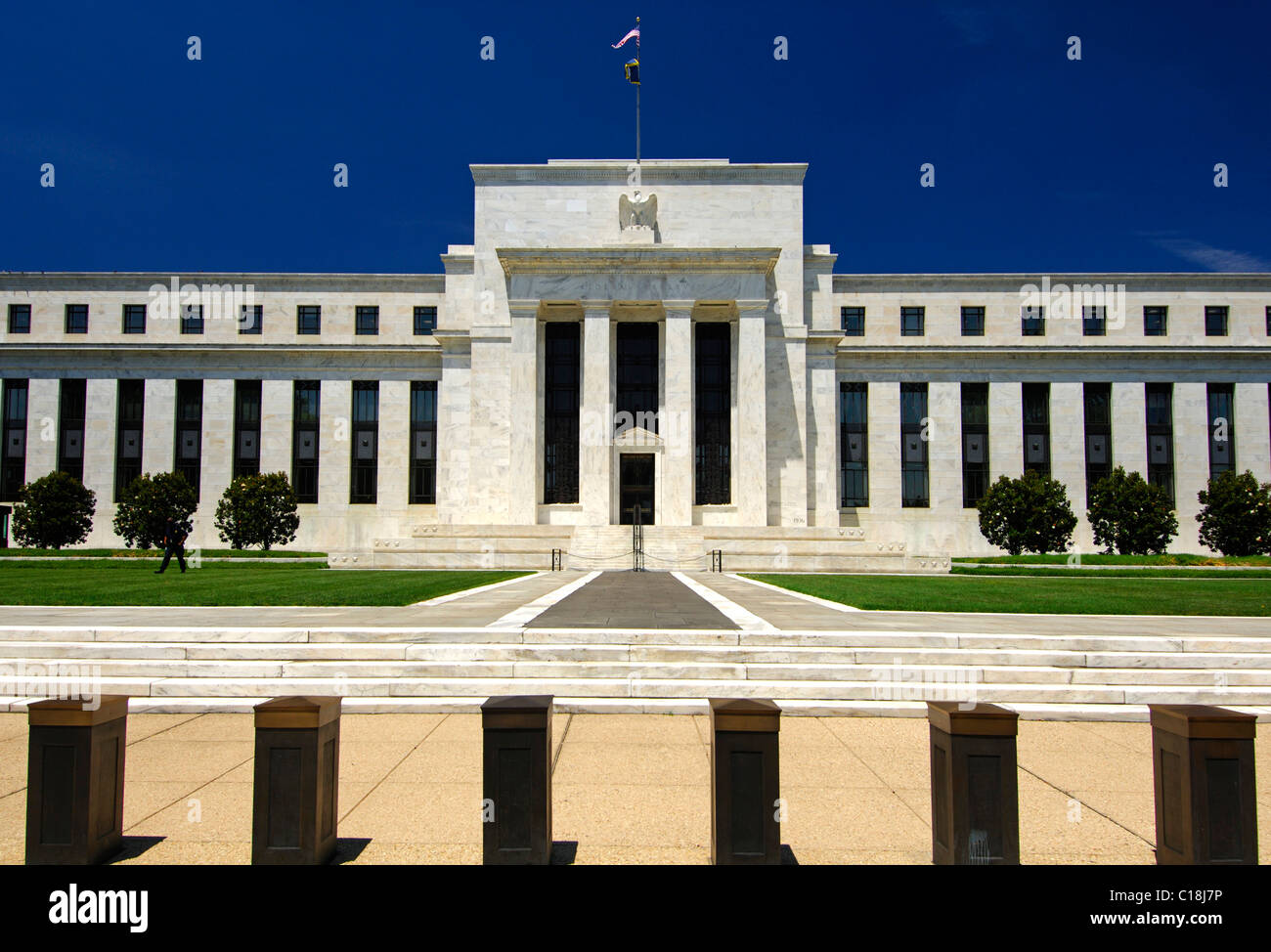 Hauptquartier der US-Notenbank Fed, Zentralbank der USA, Washington, D.C., USA Stockfoto