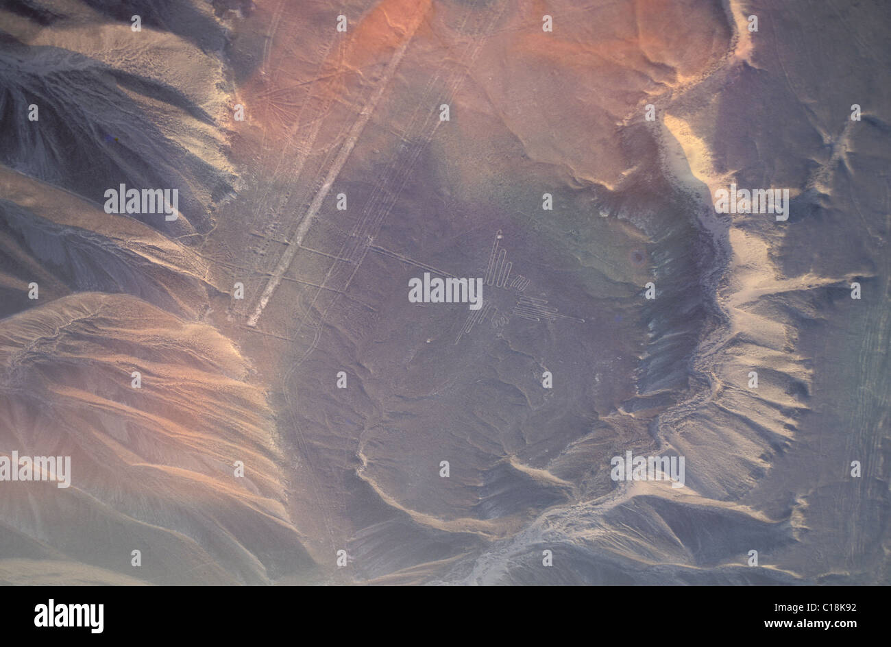 Peru, Ica-Abteilung, die Nazca-Linien (Luftbild) Stockfoto