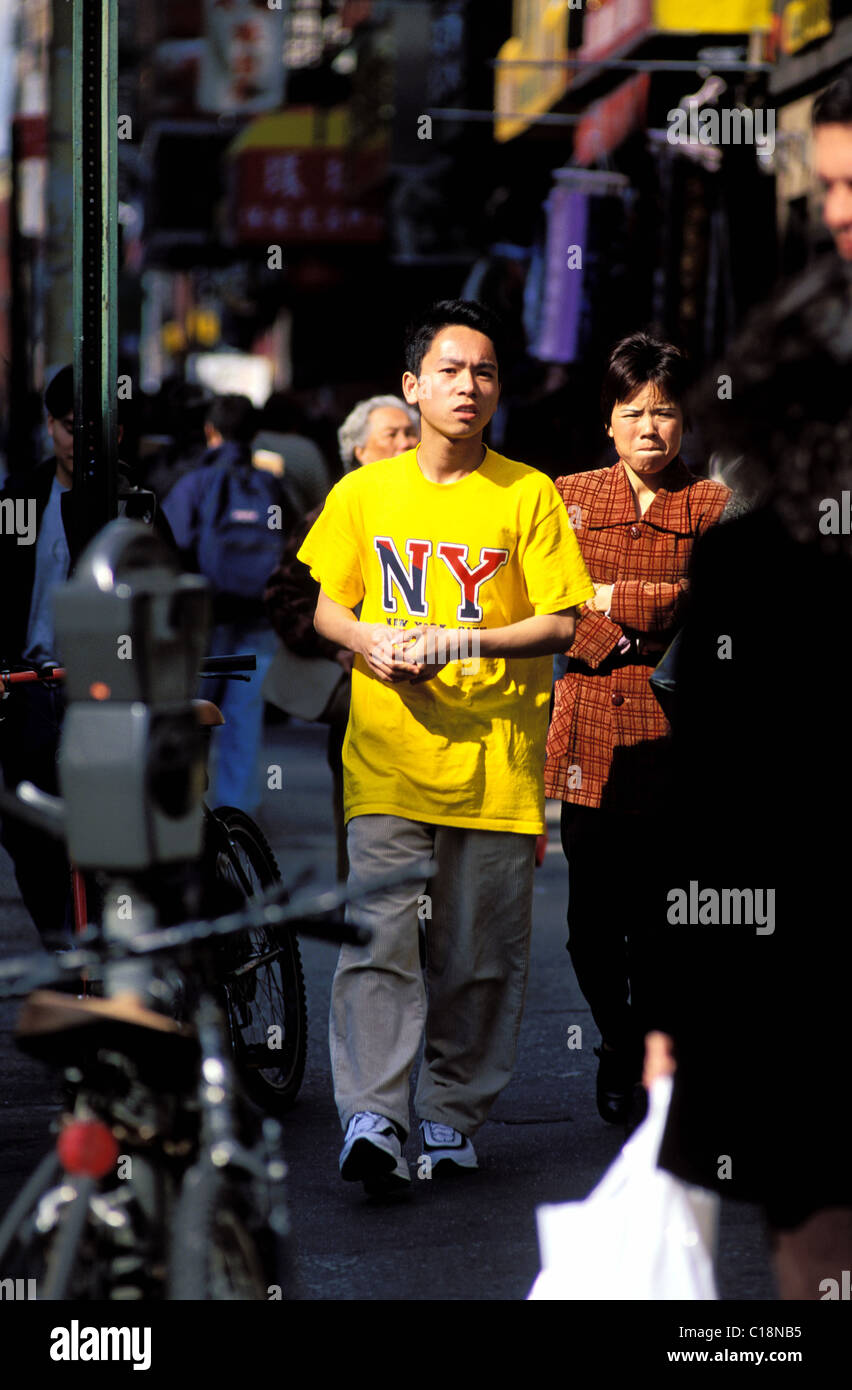 Vereinigte Staaten, New York City, Manhattan Chinatown Mott Street Stockfoto