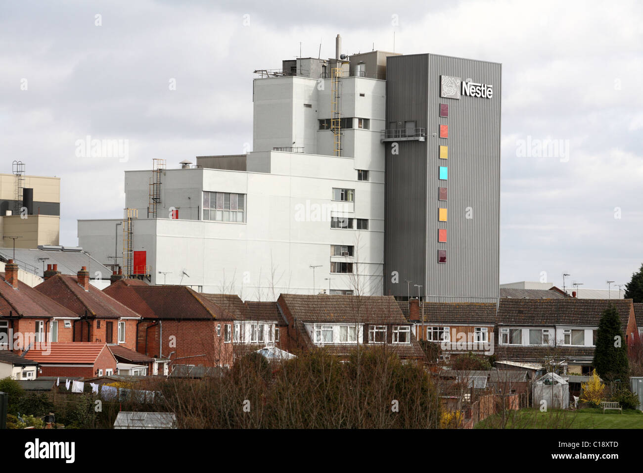 Nestle Coffee Factory Tutbury UK Stockfoto