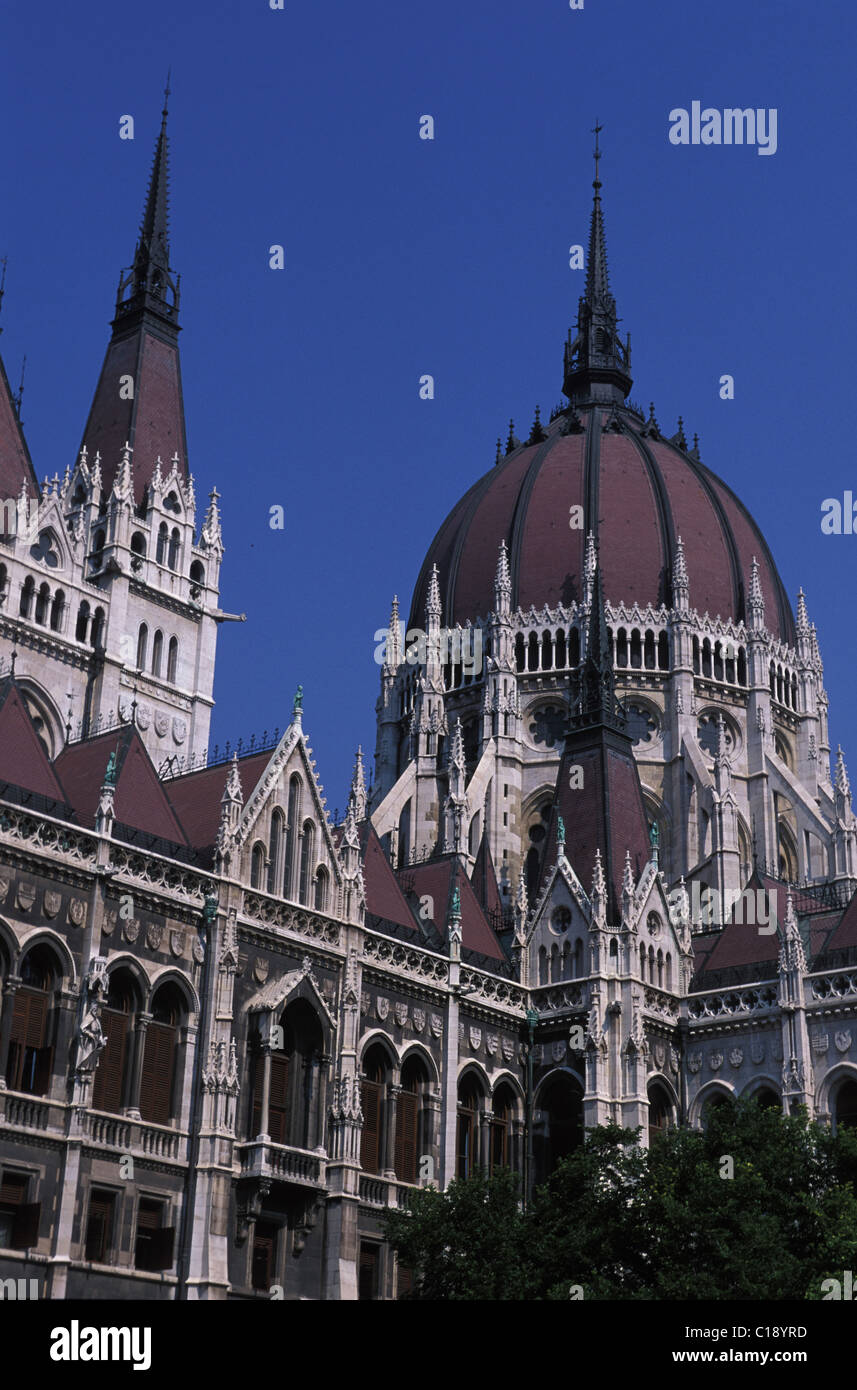 Ungarn, Budapest, das Parlament in Pest Stockfoto