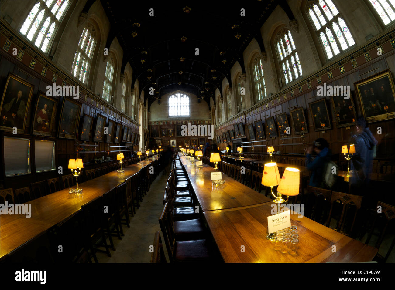 Große Halle, oder Esszimmer am Christ Church College, Universität Oxford, Oxford, Oxfordshire, England, UK, Deutschland, GB, Stockfoto