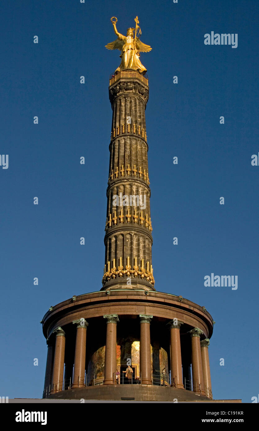 Siegessaeule, Siegessäule, Berlin Mitte, Berlin, Deutschland, Europa Stockfoto