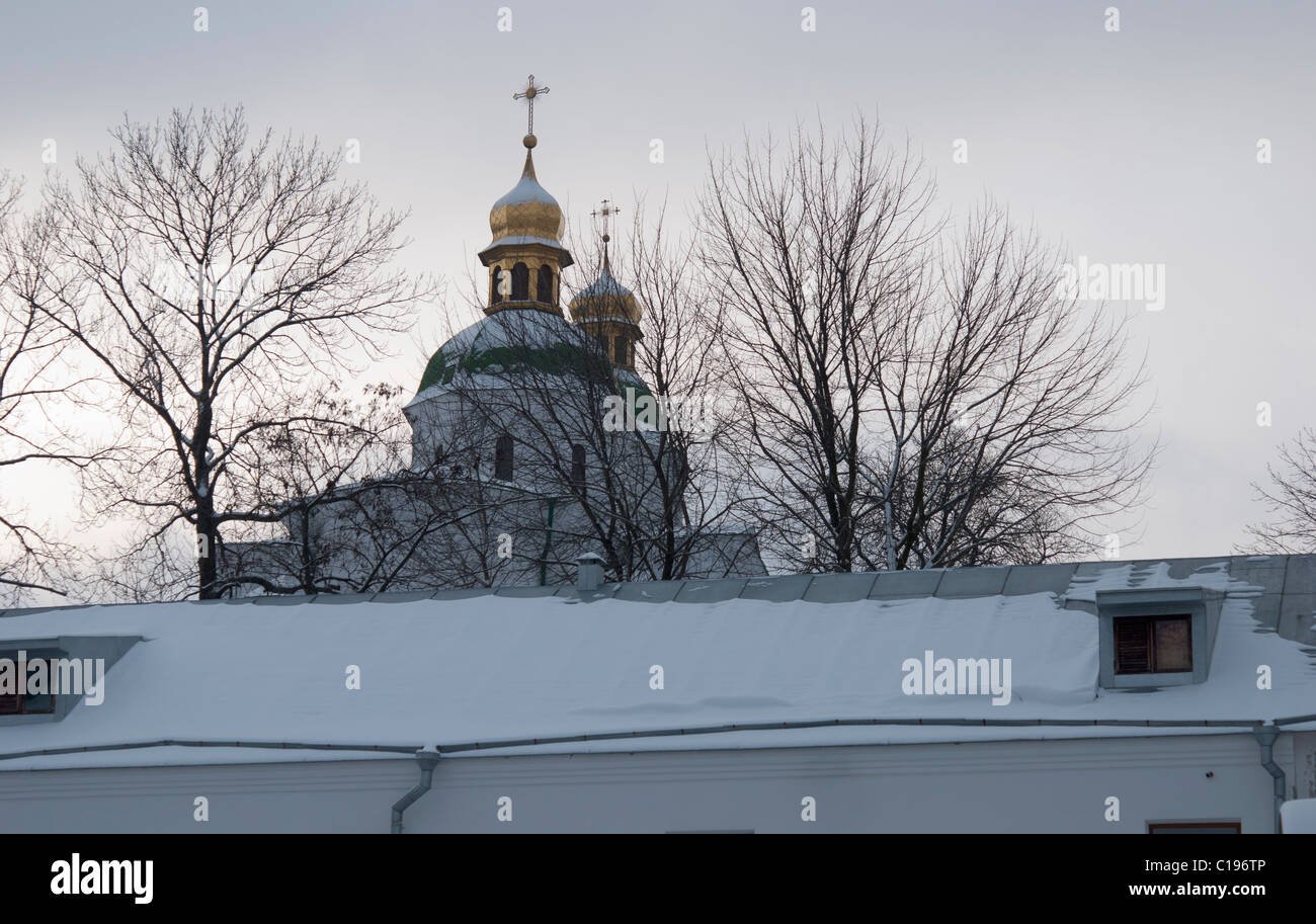 Church of the Resurrection (the end of the XVII century) in Kyiv-Pecherl Lavra Stockfoto