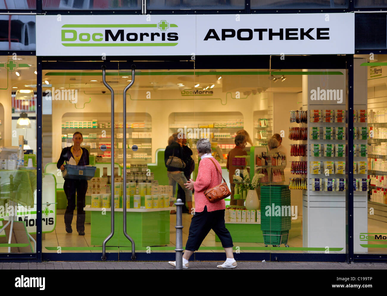 Niederlassung der niederländischen Versandunternehmen der Apotheke Doc Morris in Koblenz, Rheinland-Pfalz, Deutschland, Europa Stockfoto