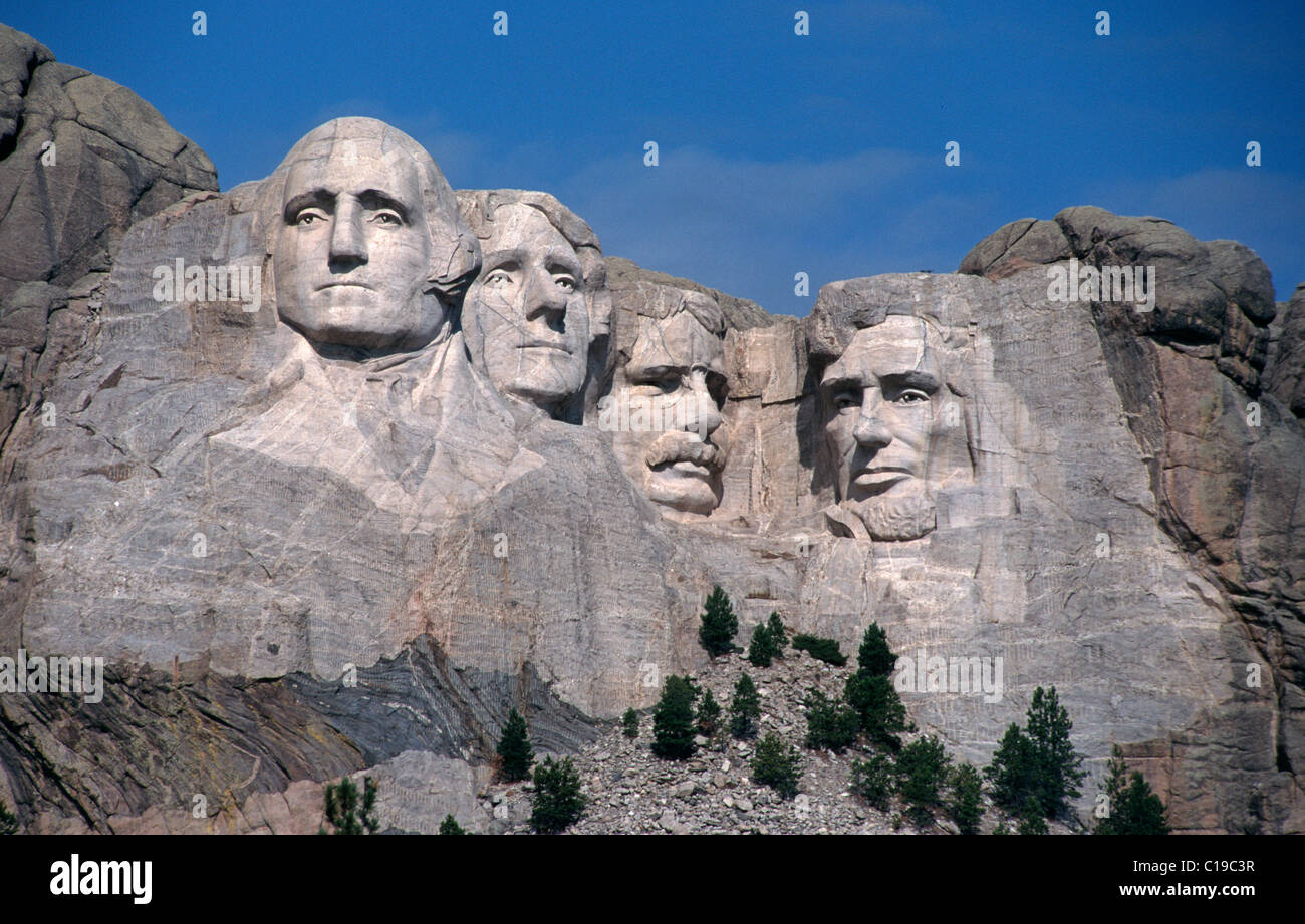 Mount Rushmore National Memorial, Denkmal, Black Hills, South Dakota, USA Stockfoto