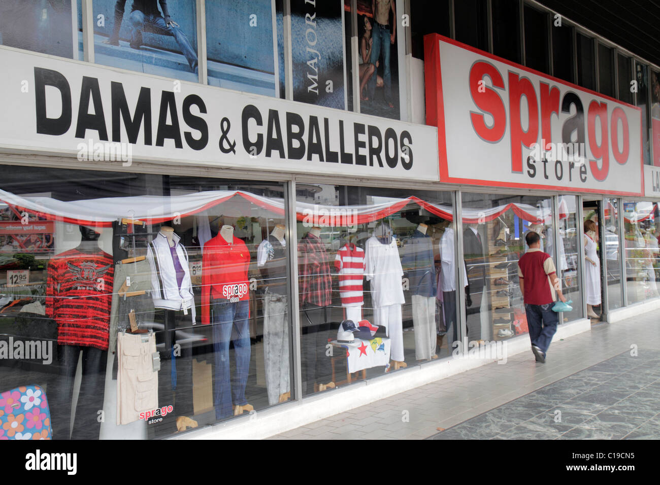 Panama, Lateinamerika, Mittelamerika, Panama City, Marbella, Sprago-Geschäft Einzelhandel, Shopping Shopper Shopper Shop Shops Markt Märkte Markt Kauf Verkauf s Stockfoto