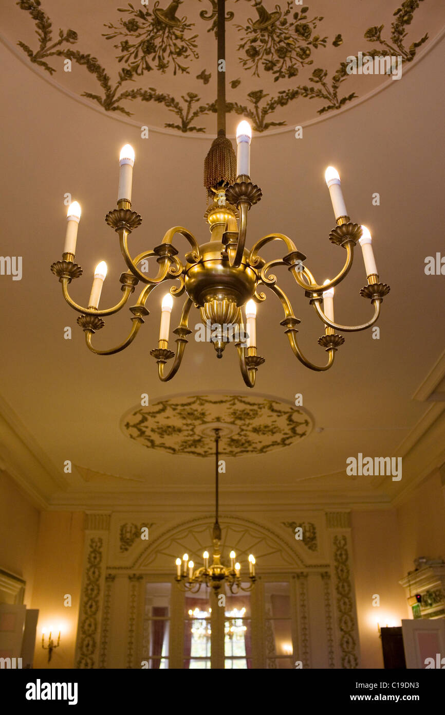 Eine dekorative Licht im Salon ein Private Member Club in London. Stockfoto