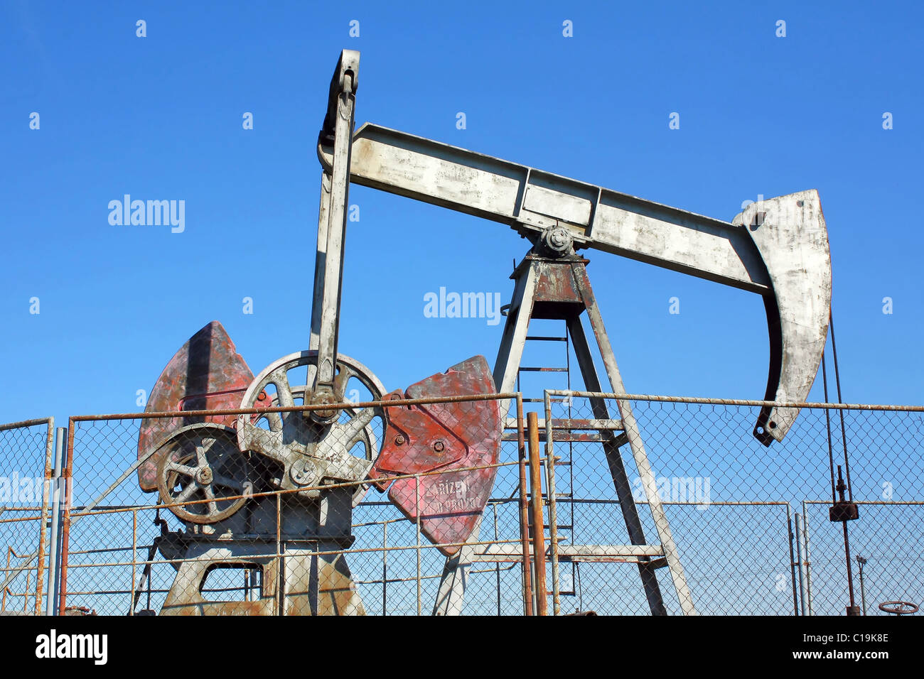 Ölpumpe Stockfoto