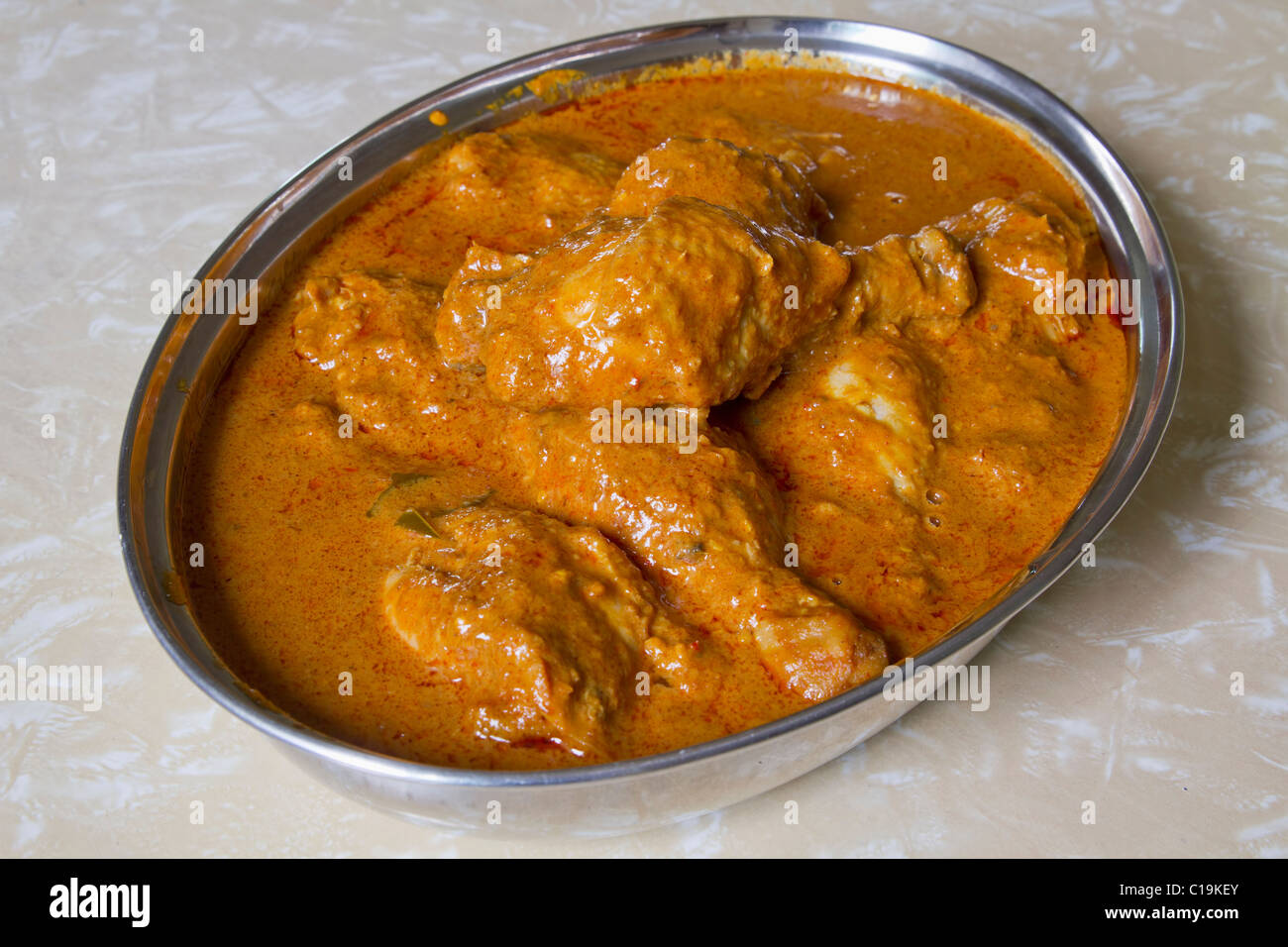 Asian hausgemachtes Chicken Curry würziges Gericht Stockfoto