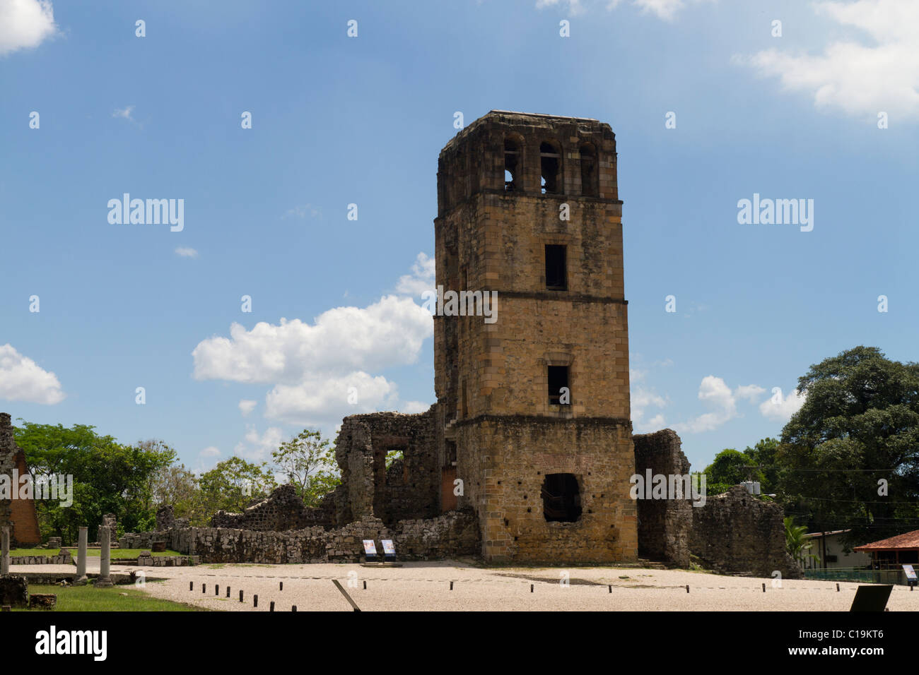 Alte-Panama-Dom-Turm. Panama City, Republik von Panama, Mittelamerika Stockfoto