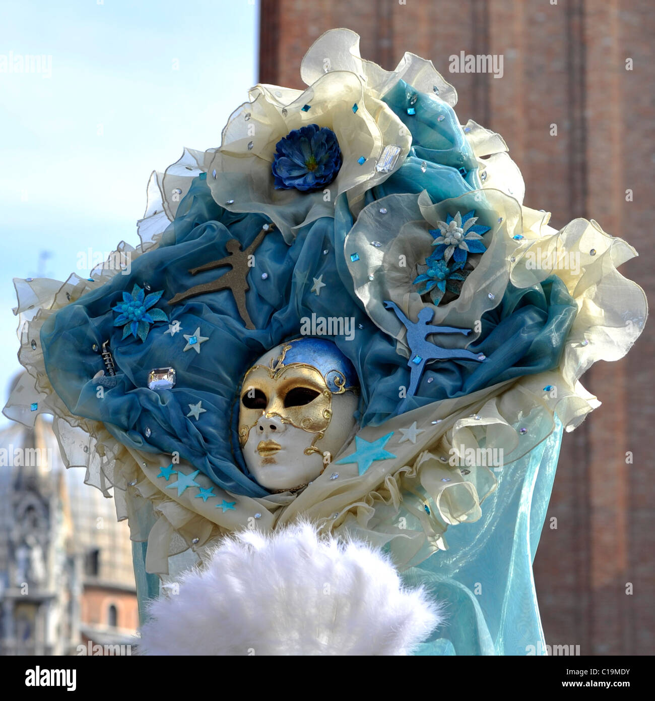 Italien Venedig venezianische Maske Italien Venedig venezianische Maske Italien Italia Karneval Stockfoto