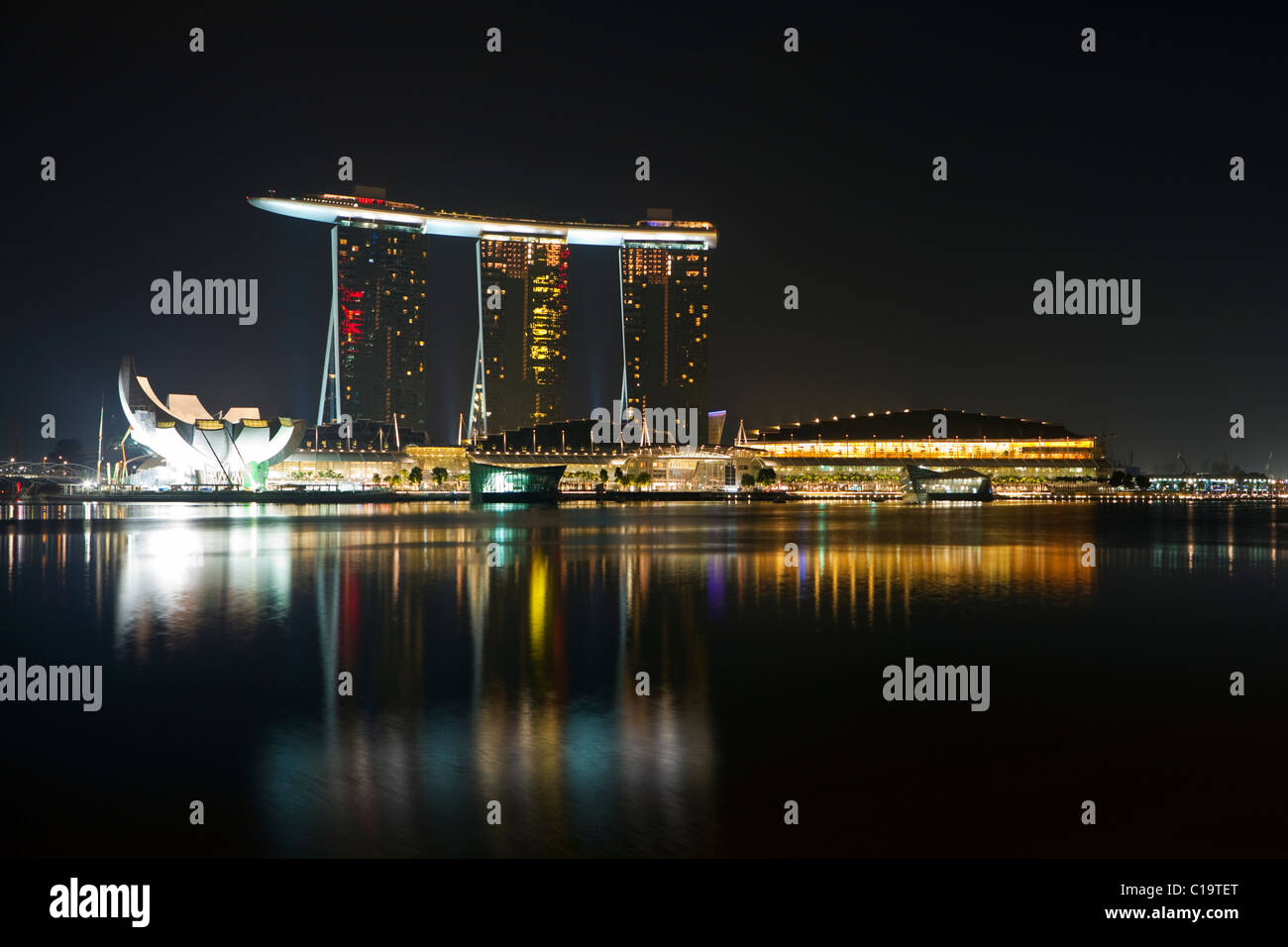 Marina Bay Sands Singapur.   Marina Bay, Singapur Stockfoto