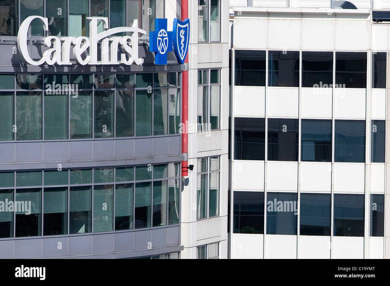 Ein CareFirst Blue Cross / Blue Shield Bürogebäude. Stockfoto