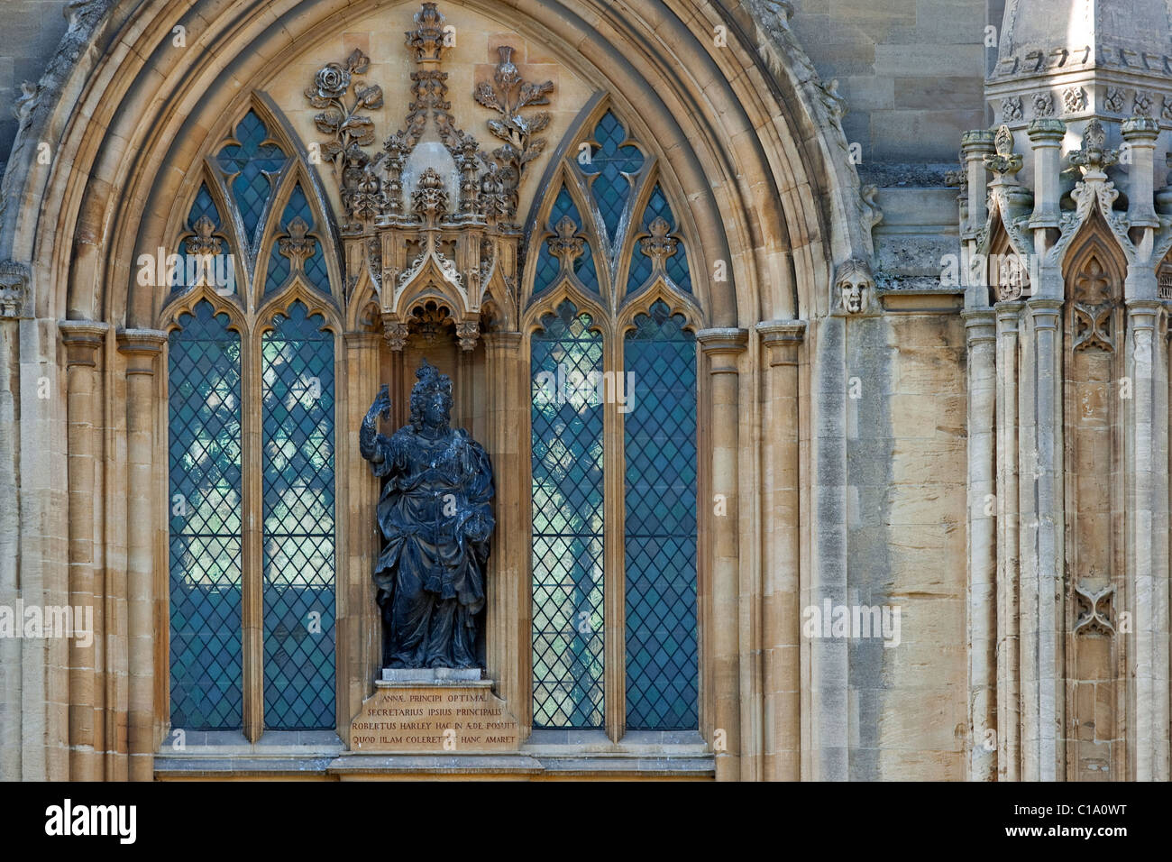 Fenster der Kapelle des All Souls College in Oxford, Oxfordshire, England, UK Stockfoto