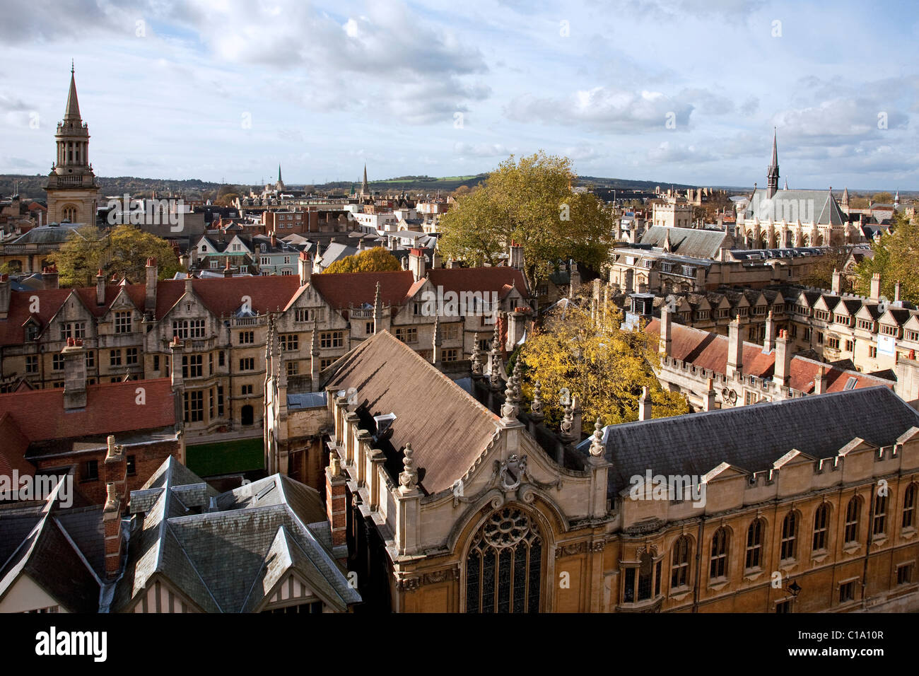 Die Exeter und Brasenose College der Universität Oxford, Oxfordshire, England, UK Stockfoto